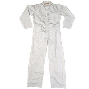Vintage Universal Chicago Stone Cutter White Coveralls Workwear Size 40 *stained
